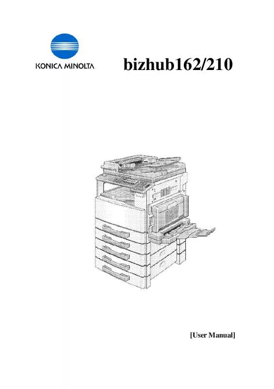 Mode d'emploi KONICA MINOLTA BIZHUB 210