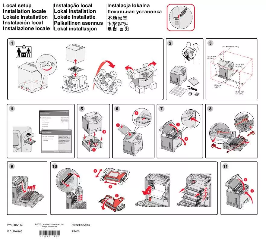 Mode d'emploi LEXMARK C522