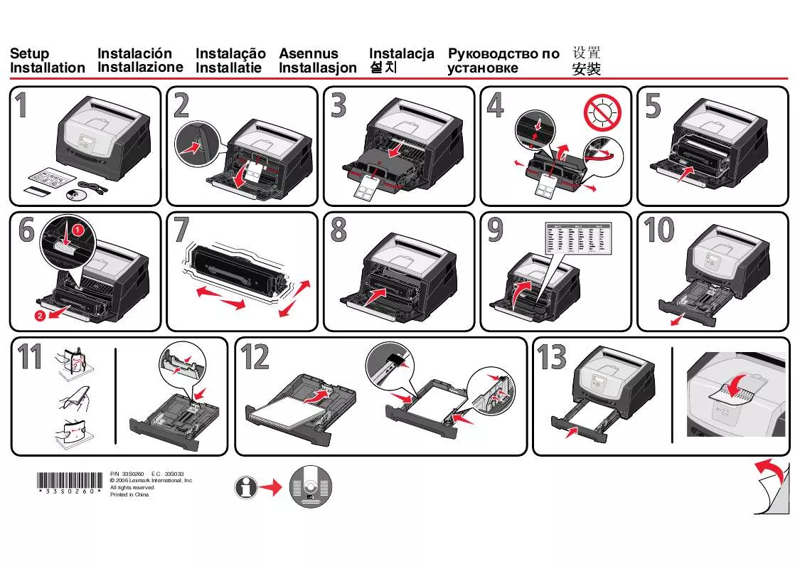 Mode d'emploi LEXMARK E450DN