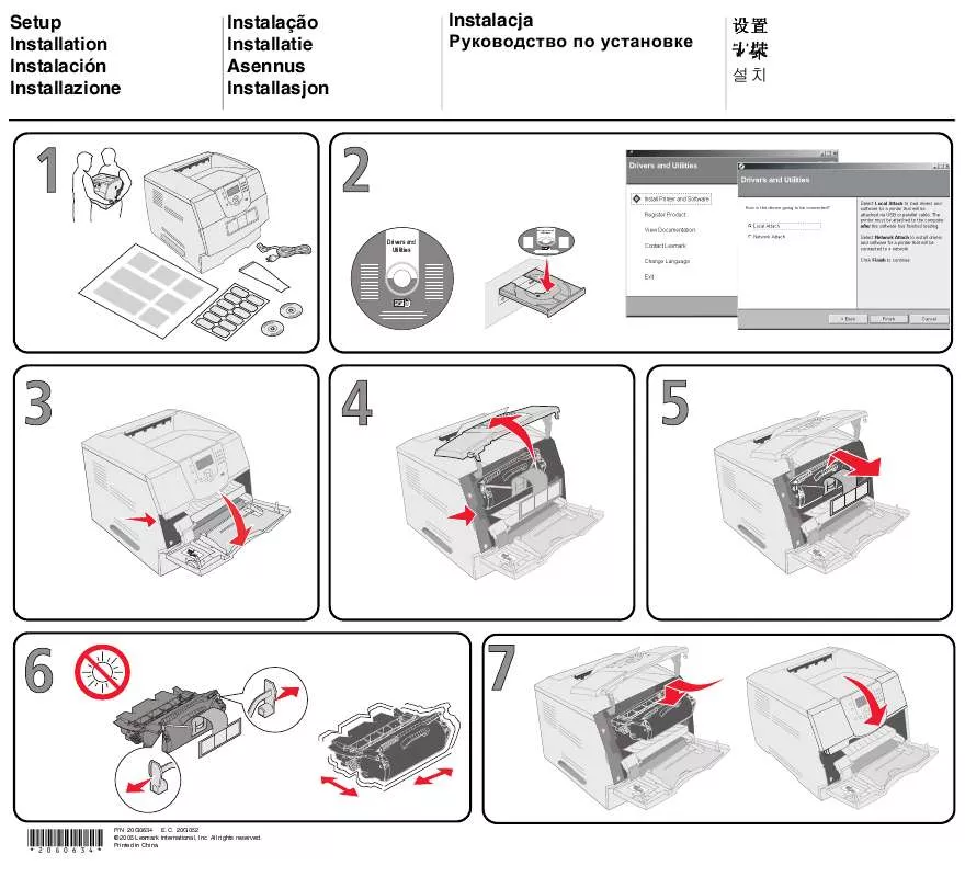 Mode d'emploi LEXMARK T640