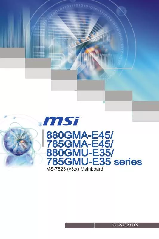 Mode d'emploi MSI MS-7623 785GMA-E45