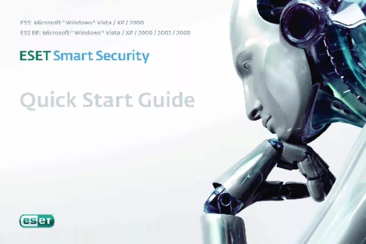 Mode d'emploi NOD32 ESET SMART SECURITY 3 BUSINESS EDITION