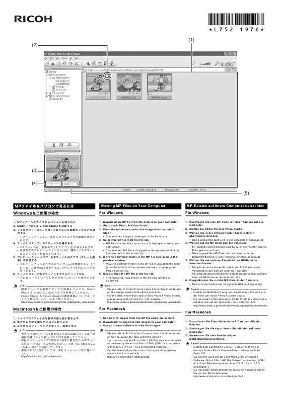 Mode d'emploi RICOH MP