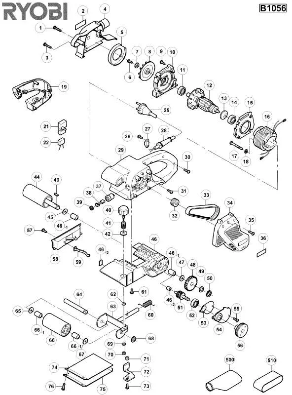 Mode d'emploi RYOBI B1056