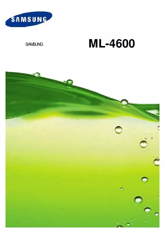 Mode d'emploi SAMSUNG ML-4600