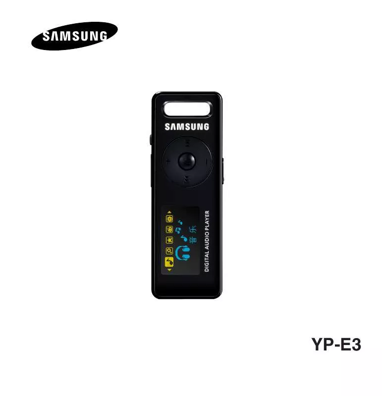 Mode d'emploi SAMSUNG YP-E3Q