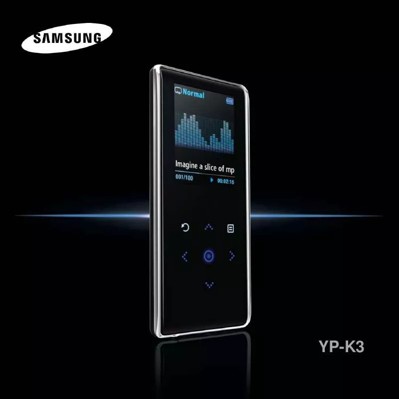 Mode d'emploi SAMSUNG YP-K3QB