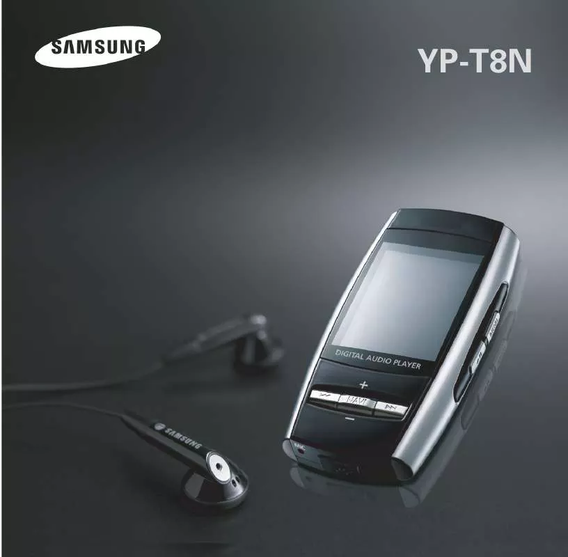 Mode d'emploi SAMSUNG YP-T8NAB