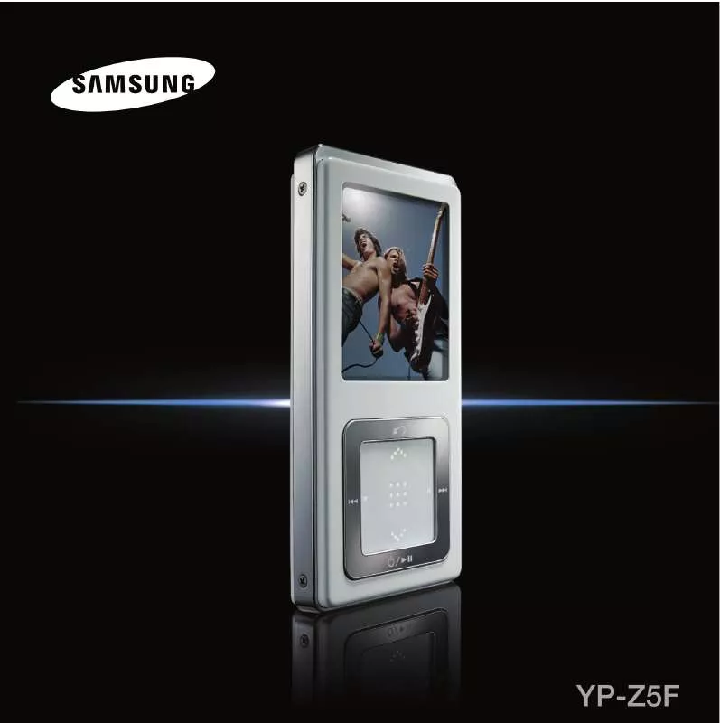 Mode d'emploi SAMSUNG YP-Z5FAB