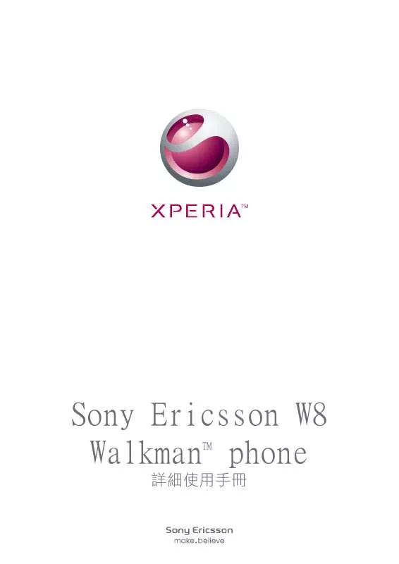 Mode d'emploi SONY ERICSSON W8