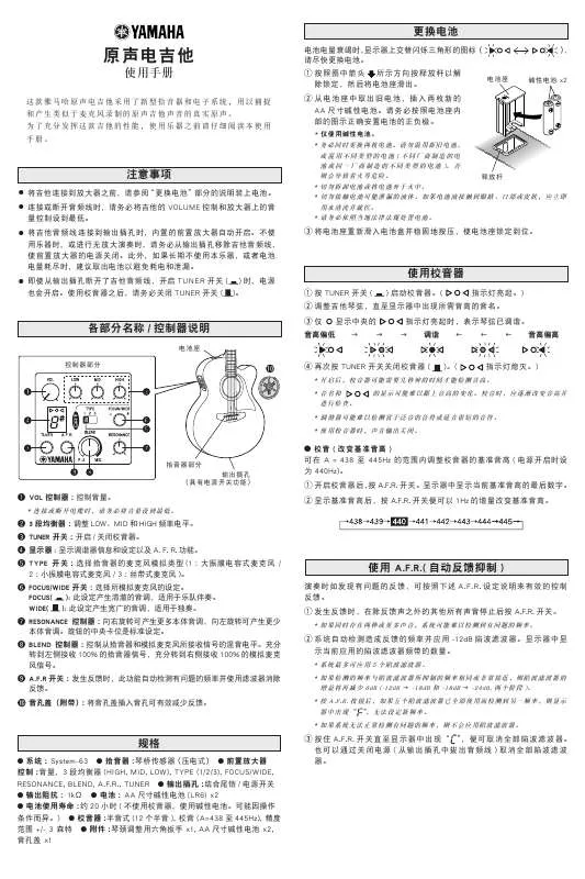 Mode d'emploi YAMAHA AC3M