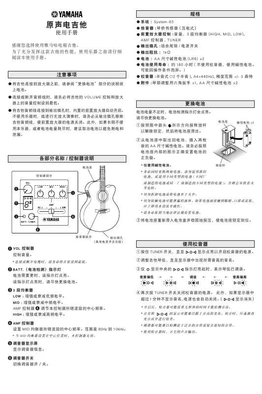 Mode d'emploi YAMAHA APX500II