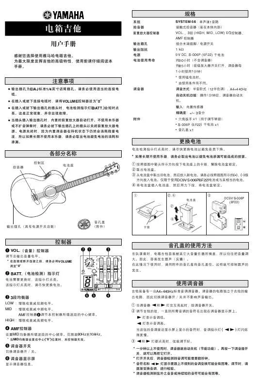 Mode d'emploi YAMAHA CPX/APX700