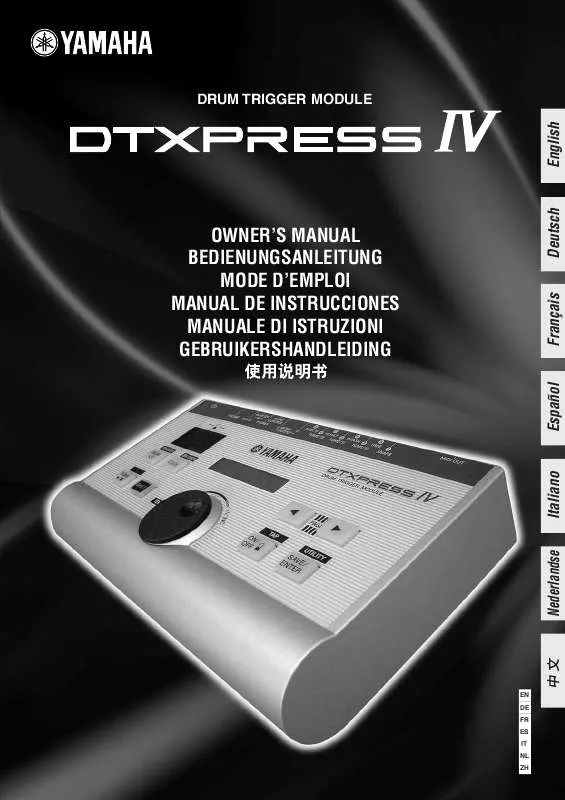 Mode d'emploi YAMAHA DTXPRESS IV