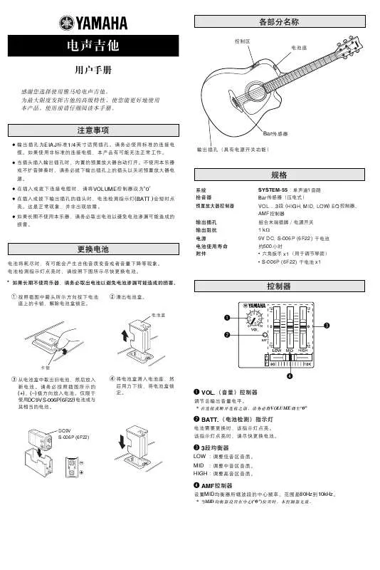 Mode d'emploi YAMAHA FGX720/730