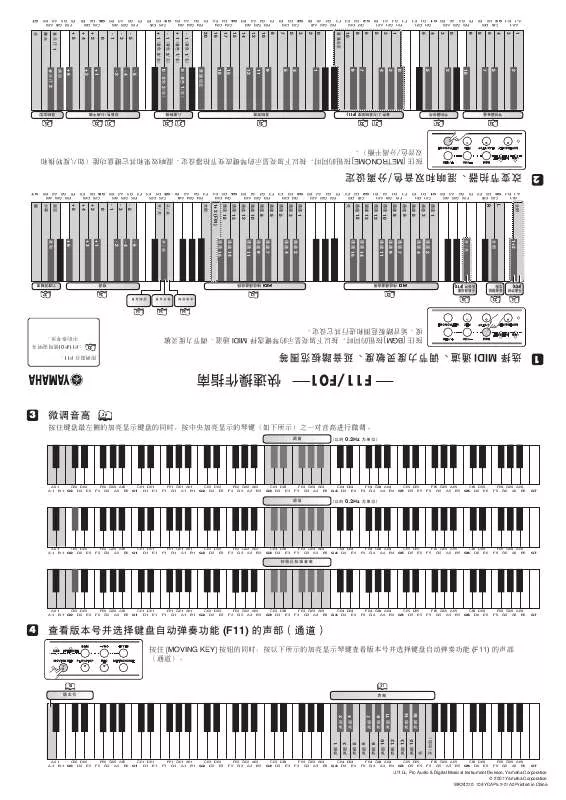 Mode d'emploi YAMAHA MODUS F11