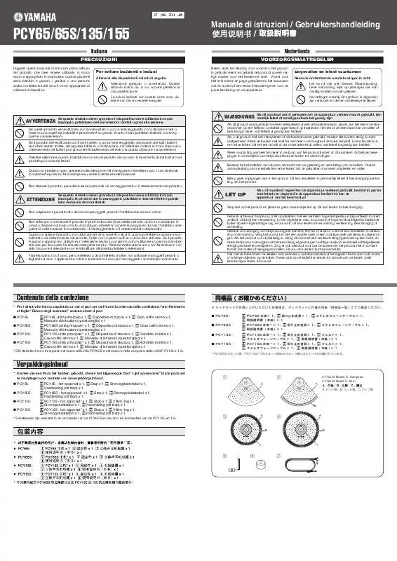 Mode d'emploi YAMAHA PCY65-65S-135-155