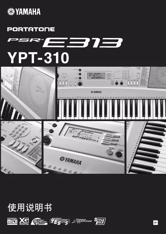 Mode d'emploi YAMAHA PSR-E313 YPT-310